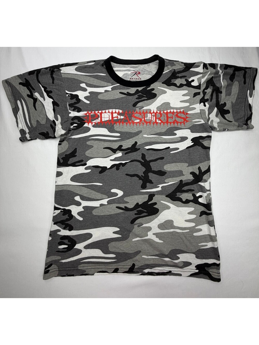 Rothco Men's T-Shirt Camo Pleasures Size Medium Grey